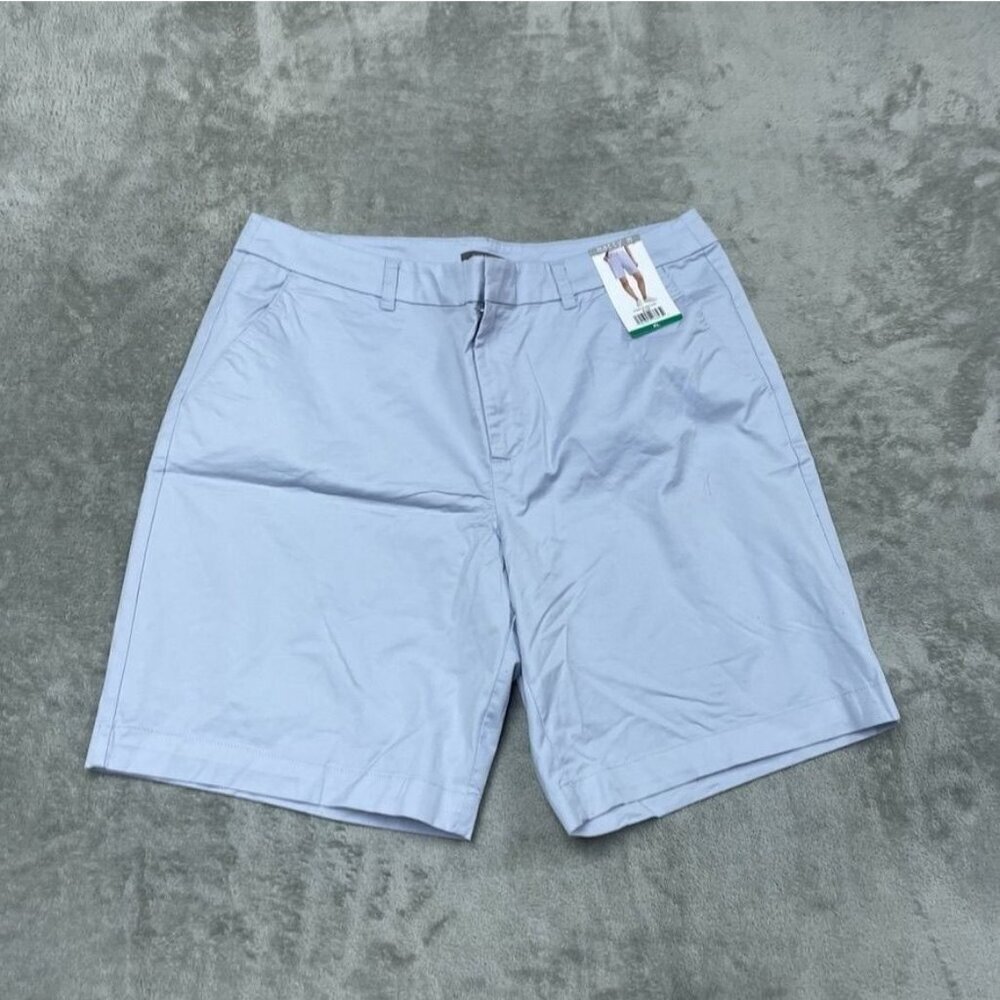 Matty M Womens Blue Bermuda Stretch Shorts Size XL Lightweight d1005
